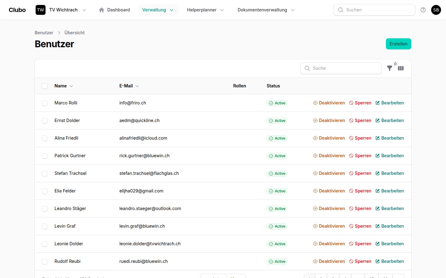 Mitgliederverwaltung